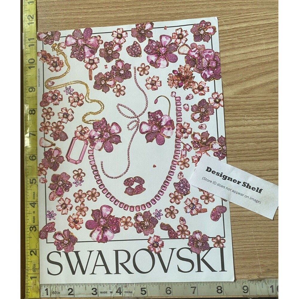Swarovski Pink Jewelry 2022 Campaign Paper Print Advertisement